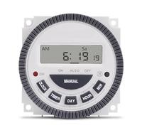 1NO + 1NC Volt free Output 16A Time Relay Control 220V 230V 240V 7 Days Programmable Digital Timer Switch With Protective COVER(12V)