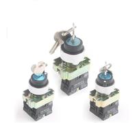 1NO/1NO1NC/2NO 2/3 Position Momentary/Reset Latching/Locking Key Selector Button Switch 1Pcs(XB2-BG65)