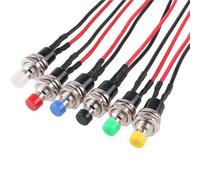 1NO PBS-110 Round Push Button 7mm Momentary Self-reset Switch ON OFF 1/6Pcs(8,1 PC)