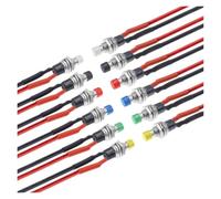 1NO PBS-110 Round Push Button 7mm Momentary Self-resetting Switch ON OFF Red Yellow Green Blue Black(WHITE,1PCS)