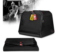 1one1 Origami Dog Transport Box Car Aluminium Size Medium Aluminium Dog Box Car Boot Dog Box Foldable at the Touch of a Button & Crash Tested Transport Box Dog Made of Aluminium and Textile