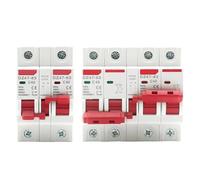 1P+1P 2P+2P MTS AC Dual Power Manual Transfer Interlock Circuit Breaker Din Rail Isolating Discounnecting Switch MCB 40A 63A(2P 2P,63A)