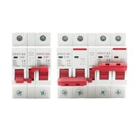 1P+1P 2P+2P MTS AC Dual Power Manual Transfer Interlock Circuit Breaker Din Rail Isolating Discounnecting Switch MCB 40A 63A(1P 1P,6A)