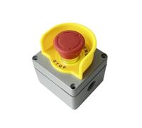 1P 22mm Emergency Stop Reset Momentary Push Button With Aluminun Shell Waterproof For Lift Elevator Control