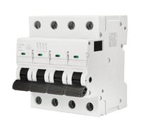 1P/2P/3P/4P 16A-63A MCB, GEYA 10KA Breaking Capacity Miniature AC Circuit Breaker Din Rail Mini Circuit Breaker 230V 400V C-Curve, for Home Lighting, Heating (4P 32A)