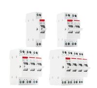 1P 2P 3P 4P 40A 63A MTS Dual Power Manual Transfer Interlock Circuit Breaker Din Rail Isolating Disconnect Switch(3,63A)