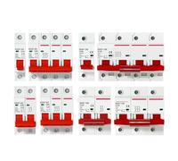 1P 2P 3P 4P DZ47 3A-125A AC 400V C Type Mini Circuit Breaker MCB Short Overload Protector Din Rail Mount Breaking Capacity(3P,3A)