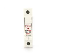1P 2P 3P 4P RT18-32X AC ~380V Copper Fuse Holder 500V 10x38mm DIN Rail mounting Fuse Holder Bottom Adapter with Fuse Protected circuits (Color : 1p, Size : 32A)