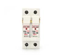 1P 2P 3P 4P RT18-32X AC ~380V Copper Fuse Holder 500V 10x38mm DIN Rail mounting Fuse Holder Bottom Adapter with Fuse Protected circuits (Color : 2p, Size : 16A)