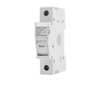 1P 2P DC Fuse Holder 10 * 38mm High Voltage Solar PV 1100V TOPV-30 Base Photovoltaic System Protection Protector EKFBQBGW(6A,1P Without LED)