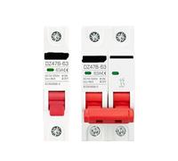 1P 2P DC MCB 12V 24V 48V 60V 110V Circuit Breaker Battery Protect Switch Positive Negative Short Circuit 6A 16A 20A 32A 63A 125A(1P,25A)