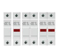 1P 2P Parallel Din Rail DC Fuse Holder 10 * 38mm(32L-2P-Fuse Base)