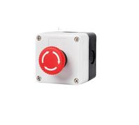 1P 5A Elevator Power Start Push Button Switch Control Box Emergency Stop IP65 Indicator Light IDGTTLDF(Blue)