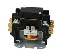 1P AC Contactor for HVAC Systems - 25 Amp Definite Purpose Contactor with 24-220V AC Coil, 600V Withstand Voltage, Black Plastic Housing (83.2 x 50