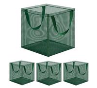 1p Aquatic Plant Basket - 4pc 18*18cm Mesh Planter, Hydroponic Net Pots, Durablee Garden Containers, Portable Handle Plant Holders | Aquatic Basket Set For Aquarium Pool Garden Water Lily Strawberry