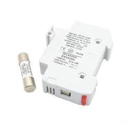1P For Solar PV Fuse Holder, Fusible 1000VDC 10x38mm, IEC 60269 6 Rated, 1 10A Fuse, 32A Fuse Holder, DC1000V, 35mm Mounting Rail (1A)