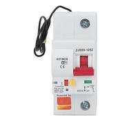 1P Miniature Smart Circuit Breaker 80A AC 110-130V - WiFi and Bluetooth Remote Control Switch Compatible with Tuya - 6kV Impulse Withstand Voltage and PA66 Flame Retardant