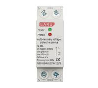 1P+N 27mm 40A 63A 230V Din Rail Automatic Recovery Reconnect Over Voltage and Under Voltage Protective Device Protection Relay Automatic switch (Size : 63A)