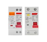1P+N 6A 10A 16A 20A 25A 32A AC230V 400V RCBO Overload Short Circuit Leakage Protection Current Limit Circuit Breaker(10A)