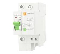 1P+N Small Leakage Circuit Breaker 63A AC 230V/400V Type C for Short Circuit Overload and Earth Leakage Protection, PC Housing, DIN Rail Mount, Pres