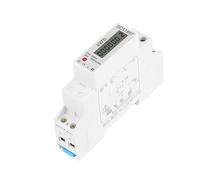 1P Single Phase Digital Wattmeter Power Consumption Analog Energy Meter kWh AC 220V 50Hz 60Hz 60A Rail Type Wattmeter LCD