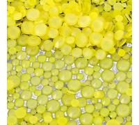 1Pack 1440pcs Flat Back Rhinestone Yellow Glass Rhinestones Gems Flatback Gemstone Embellishments for Craft,Nail Art