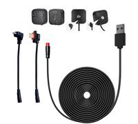 1Pack 24.9ft/7.6m Power Charging Cable for Blink Outdoor 4(4th Gen)&Outdoor/Indoor (3rd Gen)&Blink XT2/XT,Weatherproof Extender Cable with Extra Type C and Micro USB Charging Connector Continuously