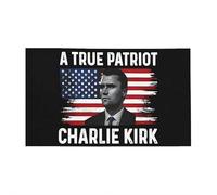 1pack CharlieKirk is My Hero Bumper Sticker,Justice for Charlie Vinyl Sticker,A True Patriot Charlie Kirk Decals,Rest in Peace CharlieKirk Freedom Bumper Decal for Car Truck Window Laptop