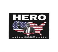 1pack CharlieKirk is My Hero Bumper Sticker,Justice for Charlie Vinyl Sticker,A True Patriot Charlie Kirk Decals,Rest in Peace CharlieKirk Freedom Bumper Decal for Car Truck Window Laptop