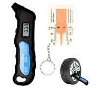 1Pack Digital Tyre Pressure Reader with Plastic Depth Gauge, Easy to Use on Cars Motorbikes Bicycles
