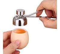 1Pack Egg Cracker Topper, Stainless Steel Egg Opener Eggshell Cutter Kitchen Remover Tool for Raw/Soft Hard Boiled Egg