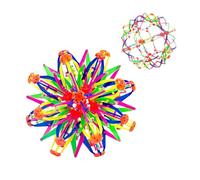 1Pack Expandable Breathing Ball, Multi Colored Plastic Expanding Magic Ball, Autism & ADHD Sensory Fidgets Toys Stress Balls for Kis Adults (Medium)