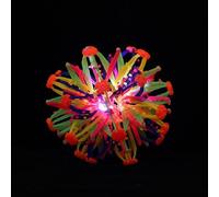 1Pack Expandable Breathing Ball, Multi Colored Plastic Expanding Magic Ball, Autism & ADHD Sensory Fidgets Toys Stress Balls for Kis Adults (Large, with light)