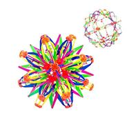 1Pack Expandable Breathing Ball, Multi Colored Plastic Expanding Magic Ball, Autism & ADHD Sensory Fidgets Toys Stress Balls for Kis Adults Indoor & Outdoor Fun (Medium)