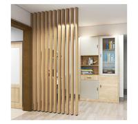 1pack Floor-to-ceiling Wall Partition Screen With Freestanding Wooden Slats, Perfect For Privacy Screens, Doorways, And Studio Apartments(195cm/76.77in/6.39ft)