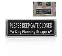 1Pack Please Close The Gate Sign 3.5 x 9.8 Inches Please Keep Gate Closed Sign Beware of the Dogs Sign Rust Free Aluminum UV Protected Weather Resistant Durable Ink Easy to Mount and Read for Outdoor