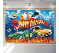 1Pack Racing Car Birthday Party Decorations Backdrop Race Car Wheels Theme Party Supplies Backdrop