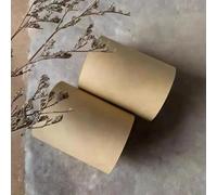 1Pack Reusable Kraft Paper Roll Set with Notebook, Hanging Notepad for To-Do Lists, Handcrafted Vintage Clipboard for DIY Crafts