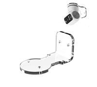 1Pack Wall Mount Acrylic Bracket Compatible with Eufy Security Indoor Cam S350, Acrylic Surveillance Bracket with Adhesive and Screws, for Indoor/Outdoor, Perfect Camera Angles