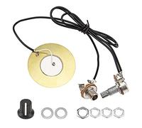 1Pack Yootones 50MM Guitar Pickup Piezo Transducer Prewired Amplifier With 6.35MM Output Jack for Acoustic Guitar Ukulele Cigar Box Guitar