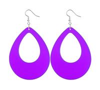 1Pair 2023 Colourful Vintage Water Droplet Earrings For Women Fashion Aesthetic Sweet Neons Earring Hip Hop Jewelry