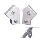 1pair 20MM 25MM 30mm Square Tube Connector Aluminum Alloy 45 Degree Tee Fastener Square Tube Joint(20mm)