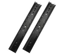 1pair 25/30/35/40/45/50mm Black Zinc Plated Ball Bearing Drawer Slide for Furniture Drawer Slides Set(16inch(400mm))
