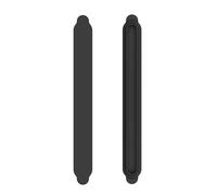 1pair/2pcs Dust Plugs Switch 2 Console Screen Side Contact Protection Cover (Black)