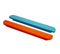 1Pair/2Pcs Side Panels for Switch2 Side Contact Protection Cover Scrape Bumper Guards Handle Connection Point Cover Game Accessories (Blue-orange)