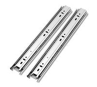 1pair 45mm SUS Drawer Slides - 100LB Load Bearing, Full Extension, Kitchen Cupboard Track, 3-Section Ball Bearing System(600mm)