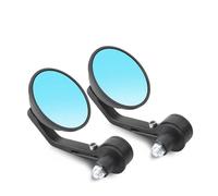 1Pair 7/8" 22Mm Motorcycle Mirror Round Rearview Handlebar End Side Mirrors