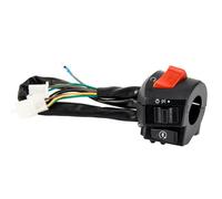 1Pair 7/8in Motorcycle Handlebar Switch Control For Universal Left Right Switche Horn Turn Signal Headlight Electric Start Handlebar Switch(Right)