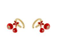 1pair 8 Styles Fruit Series Ear Clips Red Cherry Strawberry No Piercing Ladies Gift