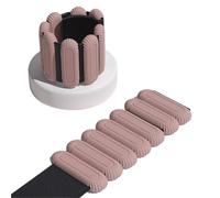 1pair/990g Silicone Weighted Fitness Hand Ankle Weights For Swimming Outdoor Sports Pilates - Adjustable Reusable Exercise Gear(Pink)